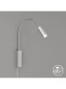 FISCHER & HONSEL Ledwandlamp "Flex" zilverkleurig - (H)40 cm