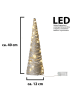 AMARE LED-Pyramide in Silber - (H)40 cm