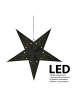 AMARE Papierowa gwiazda LED w kolorze czarnym - 45 x 45 cm