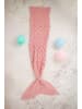 Crochetts Koc "Mermaid" w kolorze różowym - dł. 195 cm