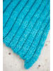 Crochetts Koc "Mermaid" w kolorze niebieskim - dł. 90 cm