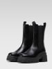 Badura Leder-Chelsea-Boots in Schwarz
