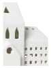 Kähler Lichthaus "Urbania Iyshus" in Weiß - (B)20,5 x (H)21 x (T)8 cm