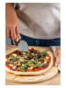 Fackelmann Pizzasnijder zilverkleurig/lichtbruin - (L)23 cm