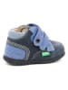 Kickers Leren sneakers "Babyscratch" donkerblauw/blauw