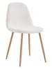 Ethnical Life Krzesło "Freya" w kolorze białym - 44 x 86 x 50 cm