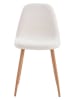 Ethnical Life Krzesło "Freya" w kolorze białym - 44 x 86 x 50 cm