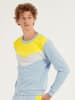 Calida Sweatshirt in Hellblau/ Gelb/ Weiß