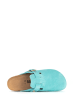 BAYTON Leren pantoffels "Milky" turquoise
