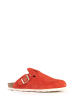 BAYTON Leren clogs "Milky" rood