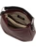Anna Morellini Leder-Schultertasche "Noemi1" in Bordeaux - (B)30,5 x (H)26 x (T)9 cm