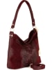 Anna Morellini Leren schoudertas "Linda" bordeaux - (B)29 x (H)24 x (D)8 cm
