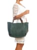 Anna Morellini Skórzany shopper bag w kolorze zielono-brązowym - 45 x 50 x 20 cm