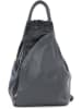 Anna Morellini Leder-Rucksack "Novara" in Grau - (B)29 x (H)34 x (T)13 cm