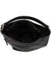 Anna Morellini Leder-Schultertasche "Carrara" in Schwarz - (B)36 x (H)28 x (T)12 cm