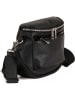 Anna Morellini Leder-Umhängetasche "Favara" in Schwarz - (B)24 x (H)19 x (T)7 cm