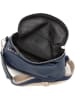 Anna Morellini Leder-Umhängetasche "Favara" in Dunkelblau - (B)24 x (H)19 x (T)7 cm