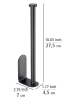 Wenko Keukenrolhouder "Nio" zwart - (L)27,5 cm