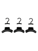 Wenko 3er-Set: Handtaschenhalter "Herkules" in Schwarz - (B)9 x (H)12,5 x (T)14 cm