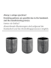 Wenko Toiletborstelgarnituur "Rivara" grijs - (H)40 x Ø 11,5 cm