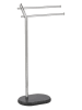 Wenko Handtuchständer "Puro" in Silber/ Anthrazit - (B)44,5 x (H)79 x (T)20 cm