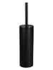 Wenko Toiletborstelgarnituur "Casoli" zwart - (H)40 x Ø 9 cm