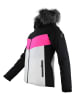 Peak Mountain Ski-/snowboardjas "Afidol" zwart/wit/roze