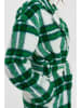 NÜMPH Płaszcz przejściowy w kolorze zielono-białym
