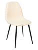 Ethnical Life Esszimmerstuhl "Mora" in Creme - (B)44 x (H)86 x (T)50 cm