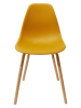 THE HOME DECO FACTORY Krzesła (2 szt.) "Scandinave" w kolorze żółtym - 46 x 85 x 56 cm