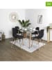 THE HOME DECO FACTORY 2er-Set: Esszimmerstühle "Scandinave" in Schwarz - (B)46 x (H)85 x (T)56 cm