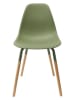THE HOME DECO FACTORY 2-delige set: eetkamerstoelen "Scandinave" groen - (B)46 x (H)85 x (D)56 cm