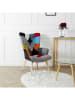 THE HOME DECO FACTORY Fotel "Helsinki" ze wzorem - 72 x 99,5 x 66 cm