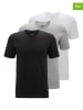 Hugo Boss Underwear 3er-Set: Shirts in Weiß/ Schwarz/ Grau