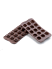 silikomart Siliconen bonbonvorm bruin - (B)28 x (D)24 cm