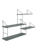 House Nordic Wandmeubel groen/grijs - (B)99 x (H)62 x (D)17,5 cm