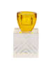 House Nordic Kerzenständer in Gold/ Weiß - (B)6 x (H)10 x (T)6 cm