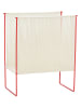 Hübsch Zeitschriftenhalter "String" in Rot/ Creme - (B)43 x (H)50 x (T)25 cm