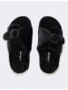 Flip Flop Hausschuhe in Schwarz