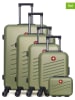SWISS KOPPER 5tlg. Hardcase-Trolleyset "Zurich" in Oliv