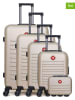 SWISS KOPPER 5-delige hardcase-trolleyset "Wil" beige