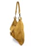 Mila Blu Leder-Schultertasche "Lavanda" in Braun- (B)39 x (H)34 x (T)4 cm