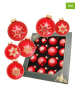 Krebs Glas Lauscha 16-delige set: kerstballen rood