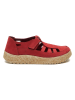 Comfortfusse Leder-Slipper in Rot