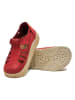 Comfortfusse Leder-Slipper in Rot