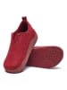 Comfortfusse Wollen pantoffels rood