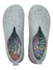 Comfortfusse Wollen pantoffels grijs
