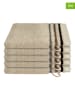 Schiesser 5er-Set: Waschhandschuhe "Skyline" in Beige