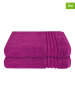 Schiesser 2-delige set: badhanddoeken "Milano" roze