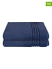 Schiesser 2-delige set: badhanddoeken "Milano" donkerblauw
